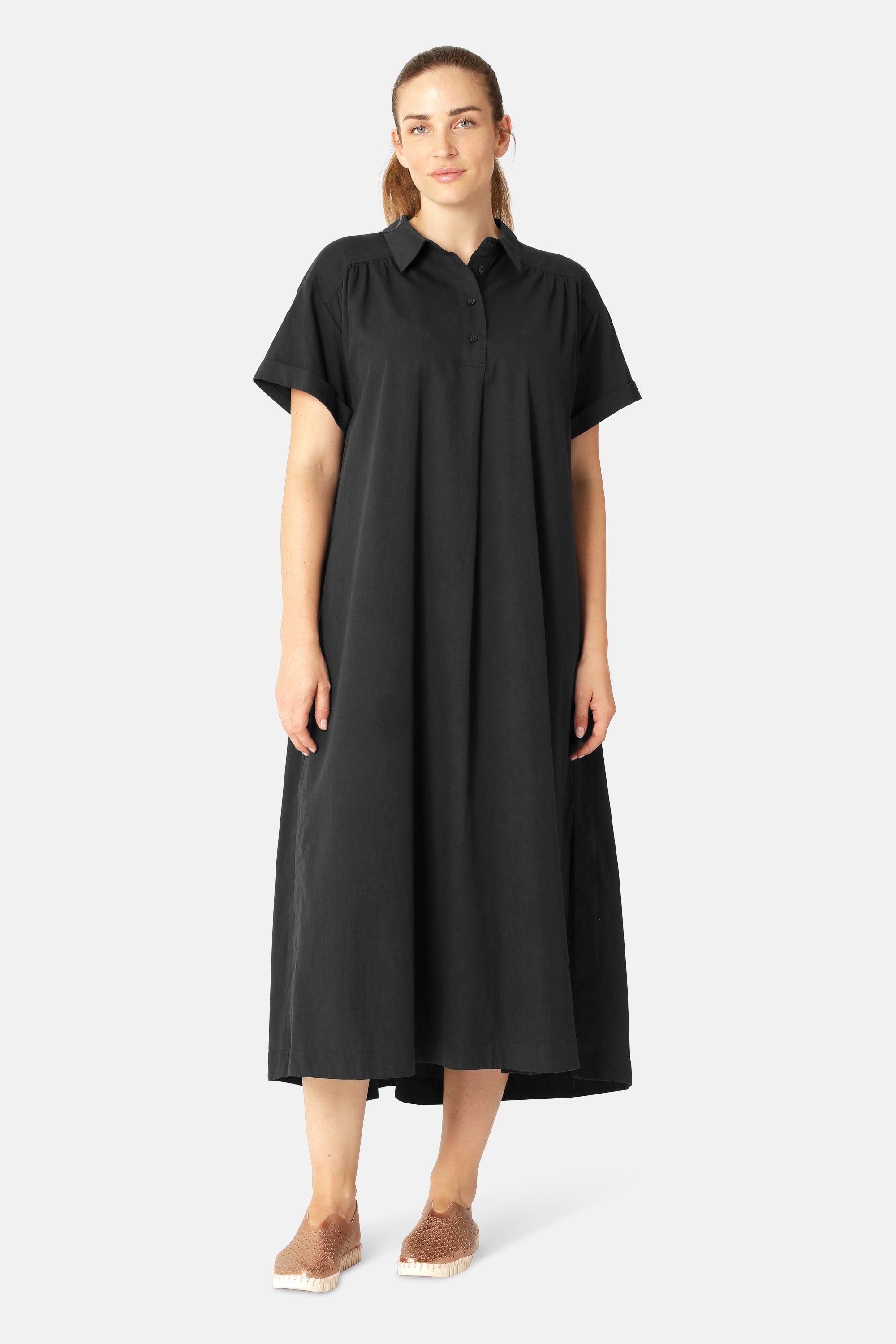 Lang Kjole A-linje - Dark Indigo